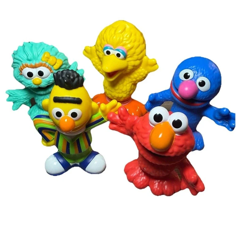Lot Of 9 Sesame Street Hasbro Workshop 3